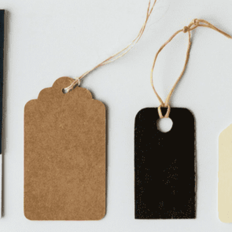 Variety of gift bag tags