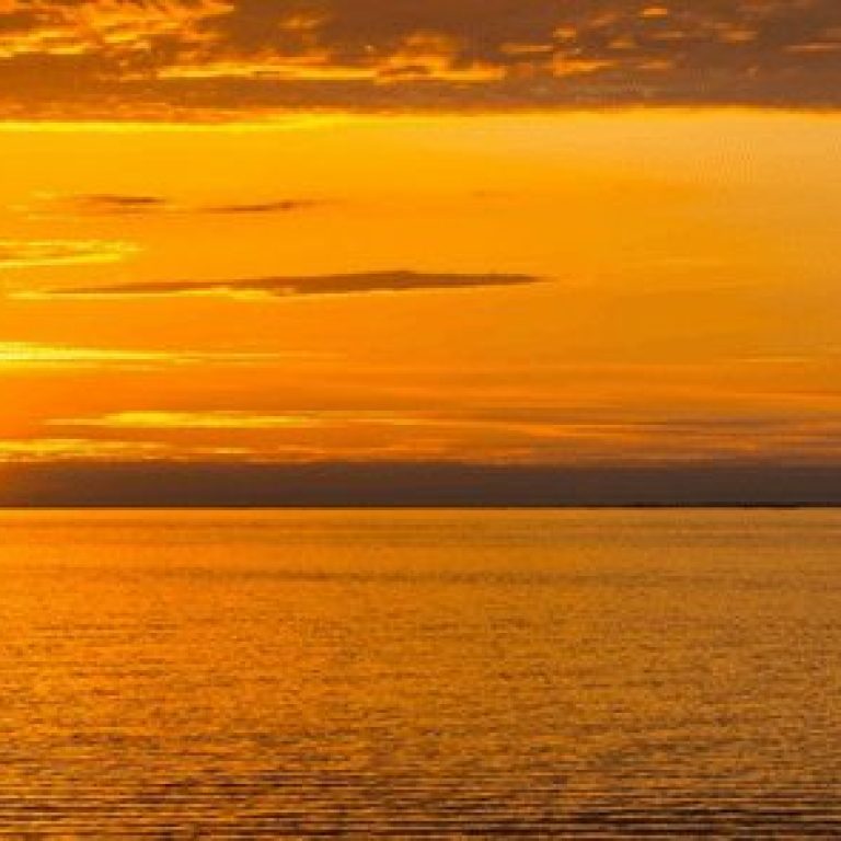 Sunrise over ocean