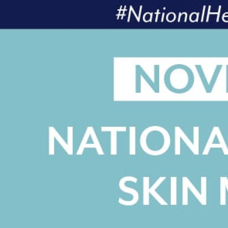 November is National Healthy Skin Month