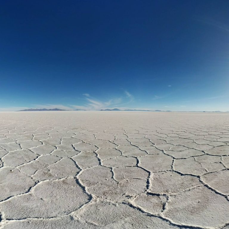 Cracked earth in the desert